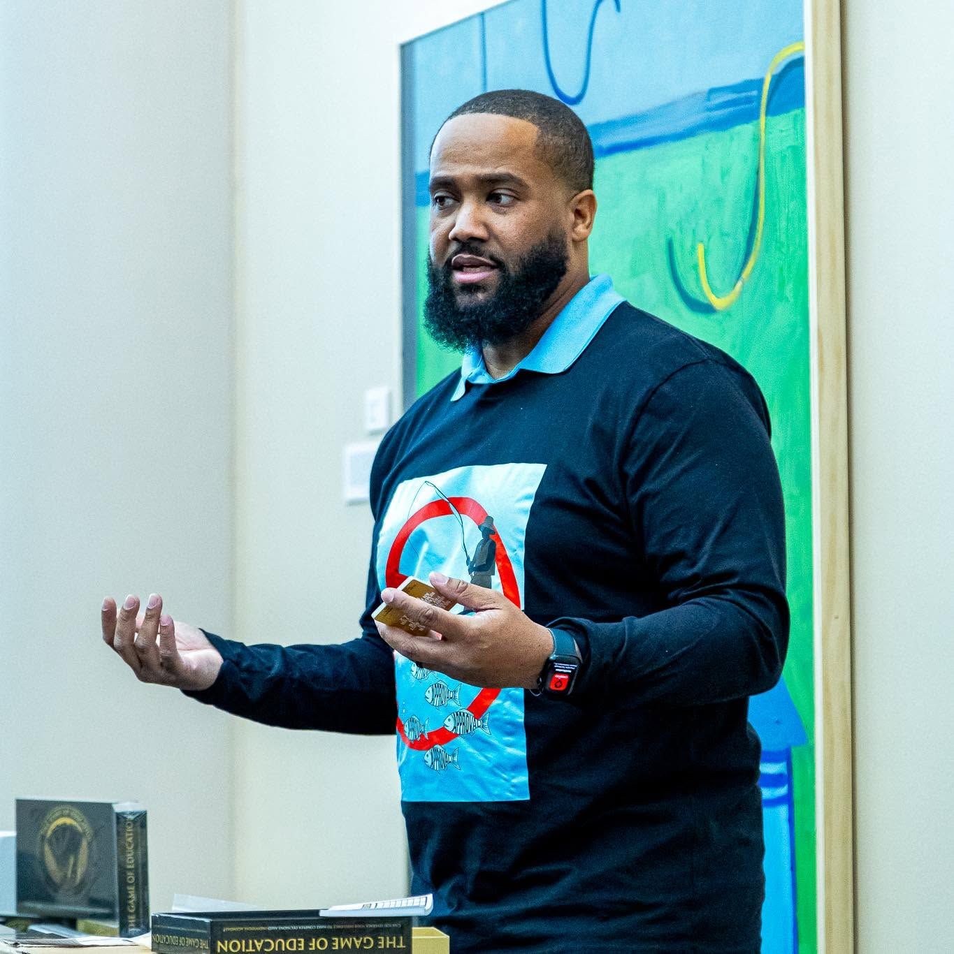 Dr. Fields facilitating a Game of Education session